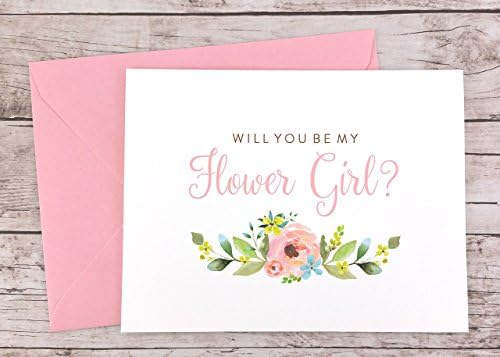 Will You Be My Flower Girl Card, Flower Girl Proposal Card (FPS0013)