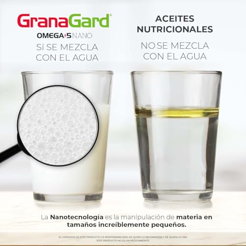 GranaGard omega 5 90 cáps. con Nanotecnología. Cápsulas de aceite de semilla de granada. Antioxidantes natural potenciado por la nanotecnología.