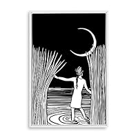 Framed Canvas Wall Art Modern Geometric Pattern Canvas Prints Home Artwork Decoration for Living Room,Bedroom - 16x24 inches