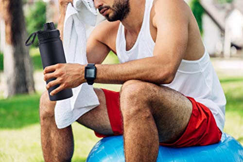 Tea Infuser Bottle With Removable Loose Leaf Tea Strainer 18/8 Stainless Steel Insulated Travel Tea Tumbler Black - Image 6