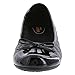 safeTstep Slip Resistant Women's Black Sasha Quilt Bow Flat 9.5 Wide