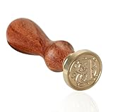 Tenflyer Sealing Wax Classic Initial Wax Seal Stamp Alphabet Letter B Retro Wood