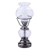 iraintech 1/12 ScaleDollhouse Miniature Desk Led Light Bedside Table Lamp Home Decoration