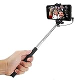 Selfie Stick, EnGive Handheld Extendable Wired Remote Monopod Selfie Stick for iPhone 6s/6 plus/5s/, Samsung Note 5/s6 edge, SONY Z5, HTC ONE M9/M8