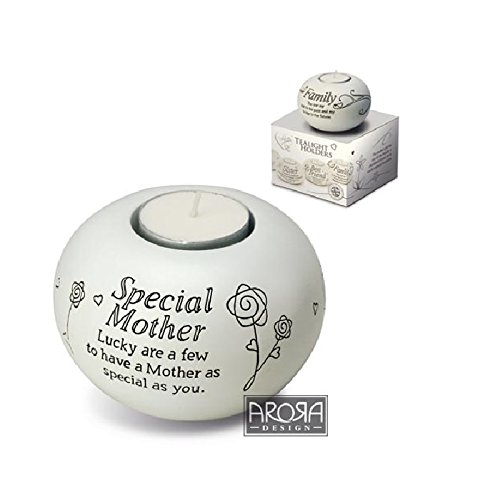 Said With Sentiments Special Mother 7315 - Arora White Tealight Holder