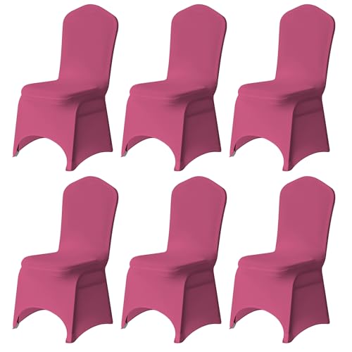 Trimming Shop Stuhlbezug aus elastischem Stoff, aus elastischem Stoff, abnehmbar, waschbar, schützend, für Hochzeiten, Bankette, Zeremonien, Hotels, R