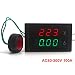 KETOTEK Digital Multimeter AC Ammeter Voltmeter 80V-300V/100A Ammeter Voltmeter110V/220V Capacitance and Watt Meter LED Dual Panel Display Detector+Current Sense transformer