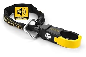Solid Alarm Chain Lock ZCH-005 – 120 dB Alarm, Nylon-Covered 6 mm Steel Chain, Anti-Drill & Corrosion-Resistant, 600 mm, Idea
