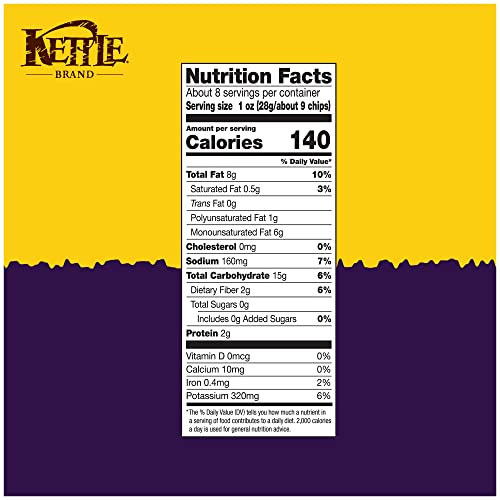 Kettle Brand Potato Chips, Krinkle Cut, Truffle Oil and Sea Salt Kettle