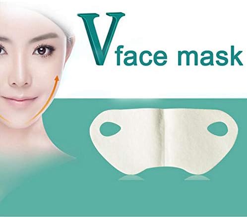 Colilove V Line Mask, Neck Mask,Face Lift V Lifting Chin Up Patch Double Chin Reducer Neck Lift V Up Contour Tightening Firming Moisturizing Chin Mask (Pink - V Face Mask)