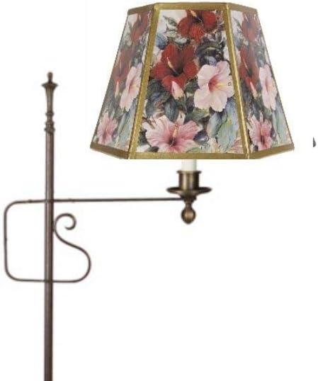 white floral lamp shade