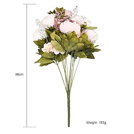 Zttlol Haute Qualité Fleur De Soie 1 Bouquet Fleurs
