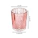Votive Candle Holder-Set of 12 Wedding Centerpieces for Table, Mercury Glass Tealight Candle Holders Bulk for Birthday |Party |Home Decoration (Rose Gold-1)