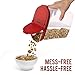 Cereal Storage Container with Airtight Lid 2 pcs, 12-18 oz Capacity for Dry Food Storage Snack Containers, Easy Pouring BPA-Free Cereal Dispenser Keeper for Flour Sugar Rice, Maroon