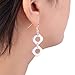 Alicenter(TM) Women 925 Sterling Silver Geometry Square Dangle Earrings Charm Jewelry