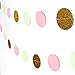 Party Decoration Kit 20 Pcs Mint Peach Glitter Gold Tissue Paper Pom Poms Flower Tissue Paper Hanging Tassels Polka Dot Paper Garlands for Baby Shower Wedding Nursery Bridal Shower