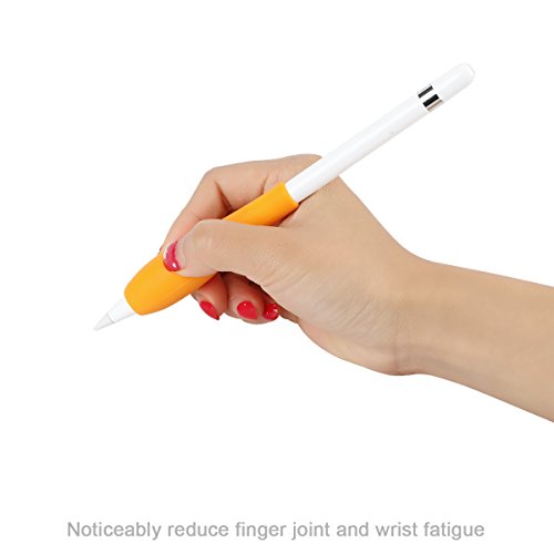 Tranesca Ergonomic grip holder for Apple Pencil-Orange(Must have apple pencil accessory) - Thumbnail 2