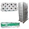 Pallet toiletpapier, grote verpakking 2 lagen, kleine rollen, wc-papier, natuurlijk wit, 250 vellen per rol, 33 x 64…