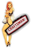 Craftsman pin up girl sticker decal 3
