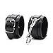 Docbrother Black Handcuffs Set Restraints Sex Toys Flirt Tools Leather Handcuffs