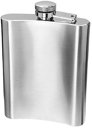 DFS Premium Stainless Steel Hip Flask Wine Bottle Alcohol Beverage Holder (10 Oz)