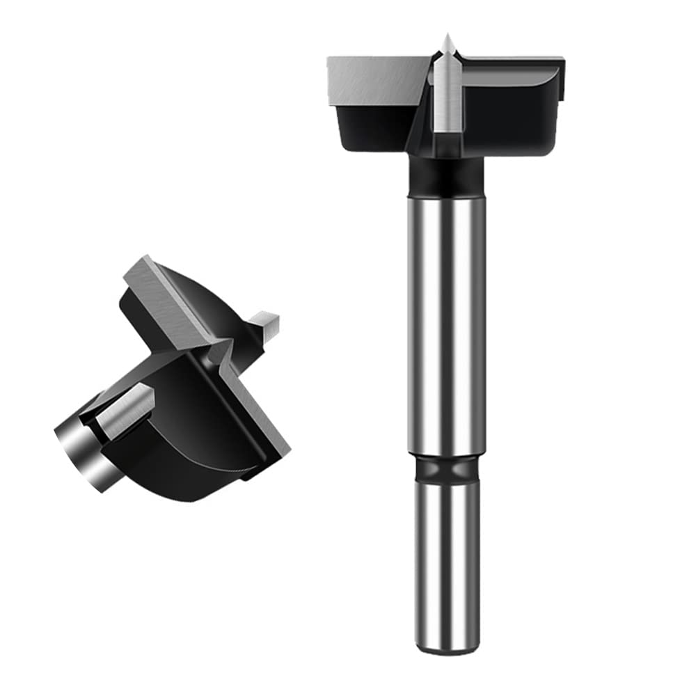 ASNOMY 38mm Forstner Drill Bit, Carbide Tipped Forstner Bit for Hard Wood, Wood Drilling Hole Saw Set Woodworking Hinge Cutter Tool Kits for Wood Plastic Plywood — image 1