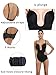 LAZAWG Women/'s U Plunge Molded Cup Body Suit Backless Shapewear Body Brief, Black, Large / 36