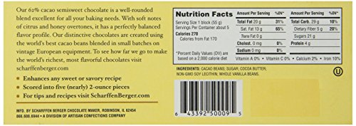 SCHARFEEN BERGER Artisan Dark Chocolate Bars, Semisweet, 9.7 Ounce - Thumbnail 3