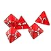 Yiotfandoll 5PCS Polyhedral Dice 20mm D4 for Dungeons and Dragons DND RPG MTG Dice Table Games Red with Black Bag