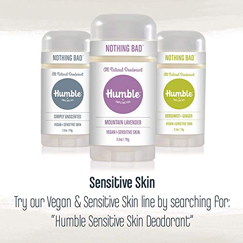 Humble Brands All Natural Aluminum Free Deodorant Stick for Women and