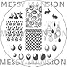 MESSY MANSION MM36 Nail Art Stamping Plate - Easter Bunny Rabbits