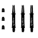 L-style L-shaft Locked Carbon Black Short Plus 225Dart Shafts 2ba Set of 3 plus champagne caps & GOMU included