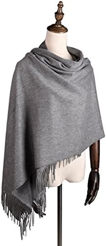 Super Soft 100% Pure Cashmere Shawl, Grey