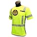 KwikSafety - Charlotte, NC - Renaissance Man Short Sleeve Safety Shirt - Fishbone Tape - Class 2 ANSI OSHA High Vis Reflective Gear/Yellow Large