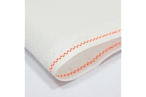 LUCA-S QUALITY FOR EVERYONE Aida 16 Ct. Zweigart, Needlework Fabric, Cross Stitch Canvas, 100% Cotton (50x50cm)