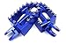 KKE SUZUKI FOOT PEGS DRZ400 DRZ400E DRZ400S FOOTPEGS FOOTRESTS BLUE