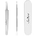 Sucica Blackhead Remover Tools Safe Blackhead Tweezer Treatment for Acne Blemish Pimple Comedone Whitehead Extractor Kit 2 PCS