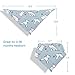 Lekebaby Baby Bandana Drool Bibs 8 Pack Set for Boys and Girls 100% Organic Cotton Soft and Absorbent Baby Drool Bibs for Drooling and Teething