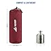 SEMOO Camping Pillow/Self Inflating Air Pillow, Compressible for Camping, Travel and Backpacking (Red)