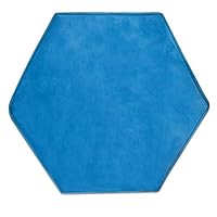 ITOY&IGAME Playhouse Mat, Extra Thicken Hexagonal Kids Tent Mat Soft Coral Playhouse Mat Coral Carpet for Kids Tent Playhouse Indoor Outdoor Fun 55x47x0.79in Blue