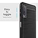 MoKo Compatible with Samsung Galaxy A7 2018 Case, Soft Lightweight TPU Bumper Cover Carbon Fiber Design Anti-Scratch Slim Back Panel Shock Aborsption Shell Fit with Samsung Galaxy A7 2018 - Black