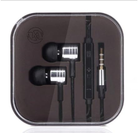NEW 2014-Mosidun In-Ear Headphones With Hands-Free MIC Volume Control Earphones for iPhone 5 5S , Galaxy S4/ S5, Note 3, HTC, iPad Air, Galaxy TAB 10.1 4, Mac, PC (Silver)