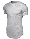 Tonyclo Men's Marble Pattern Cotton Fabric Lightweight Casual Shirt Tops