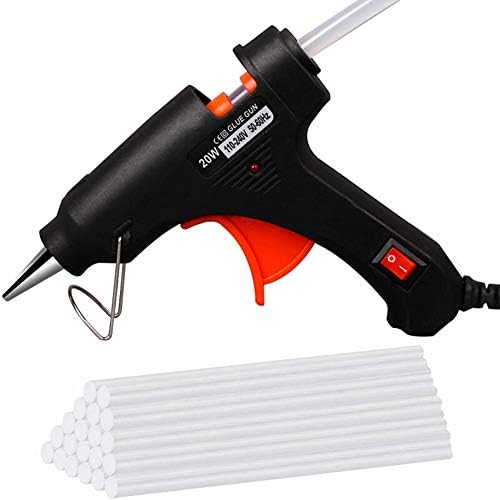 Vigor Times Hot Glue Gun, 20W High Temp Hot Glue Gun with 20pcs Glue