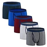 Boxer Briefs Sports Mens Underwear Men Pack of 5, Assorted Colors, S-XXL