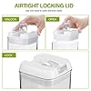 SAWAKE-Airtight-Food-Storage-Containers-with-LidsSet-of-6-Kitchen-Pantry-Cereal-Storage-Containers-Plastic-BPA-Free-Ideal-for-Flour-Rice-CandySnacks-10-Labels-Reusable-Marker SAWAKE Airtight Food Storage Containers with Lids(Set of 6), Kitchen & Pantry Cereal Storage Containers, Plastic BPA Free Ideal for Flour, Rice, Candy,Snacks -10 Labels Reusable & Marker