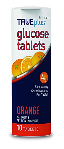 TRUEplus® Glucose Tablets, Orange Flavor - 10ct Tube