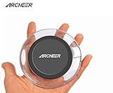 Wireless Charger, Archeer Qi Wireless Charging Pad for Samsung S6/ S6 Edge/Note 5, Nexus 4/ 5/ 6/ 7, Microsoft Lumia 950XL/930/920, LG G3/ G4 and All Qi-Enabled Devices(Black)