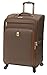 LONDON FOG Kensington Softside Expandable Spinner Luggage, Bronze, Checked-Medium 25-Inch