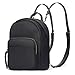HaloVa Women's Backpack, Mini Shoulders Bag, Multifunction Daypack Satchel Crossbody Bag for Girls Lady, Black